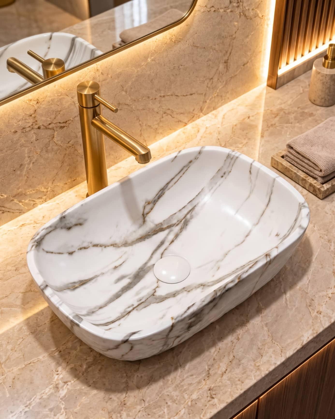 Caramel Table Top Wash Basin thumbnail 3