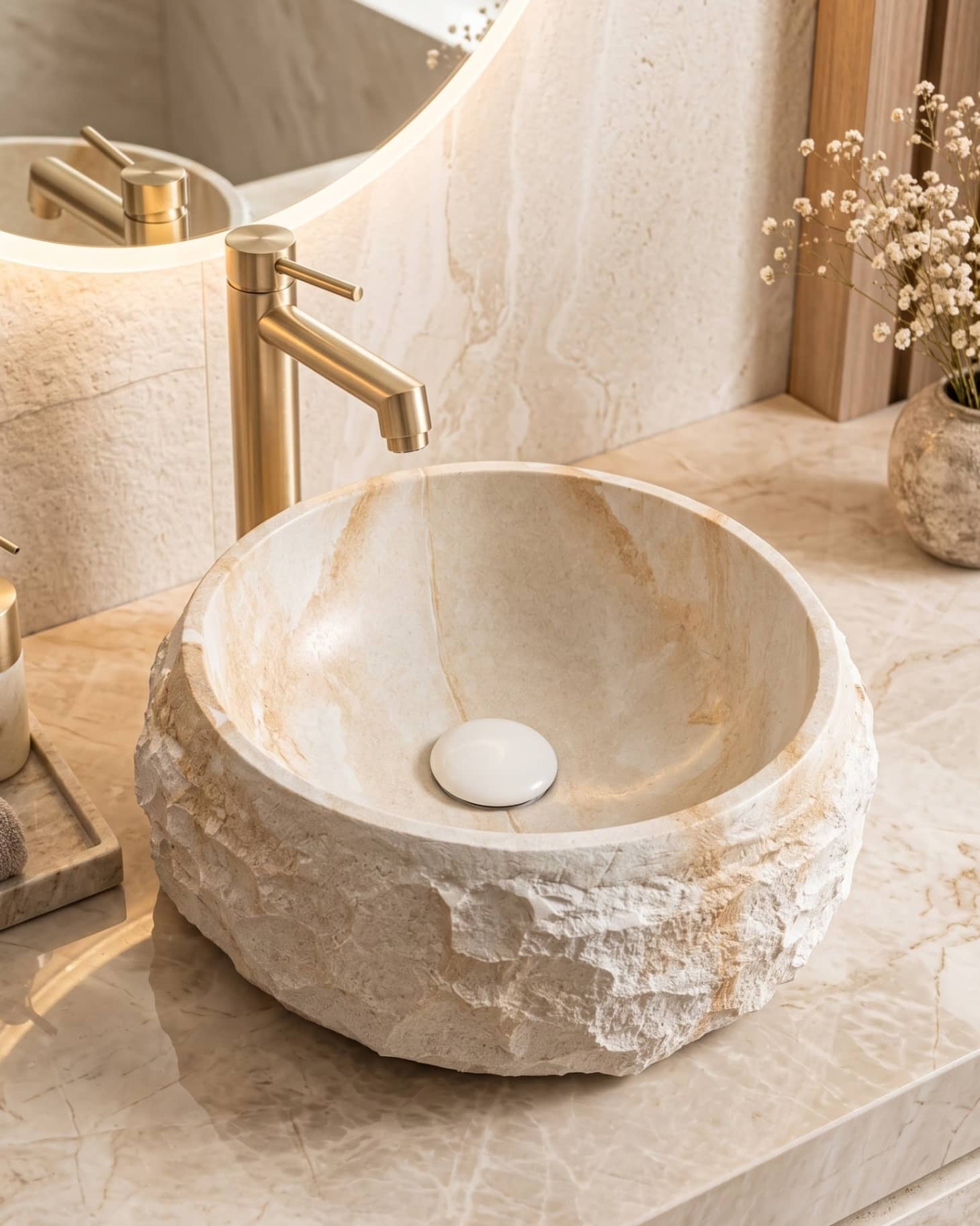 Ivory Pearl Table Top Wash Basin thumbnail 4