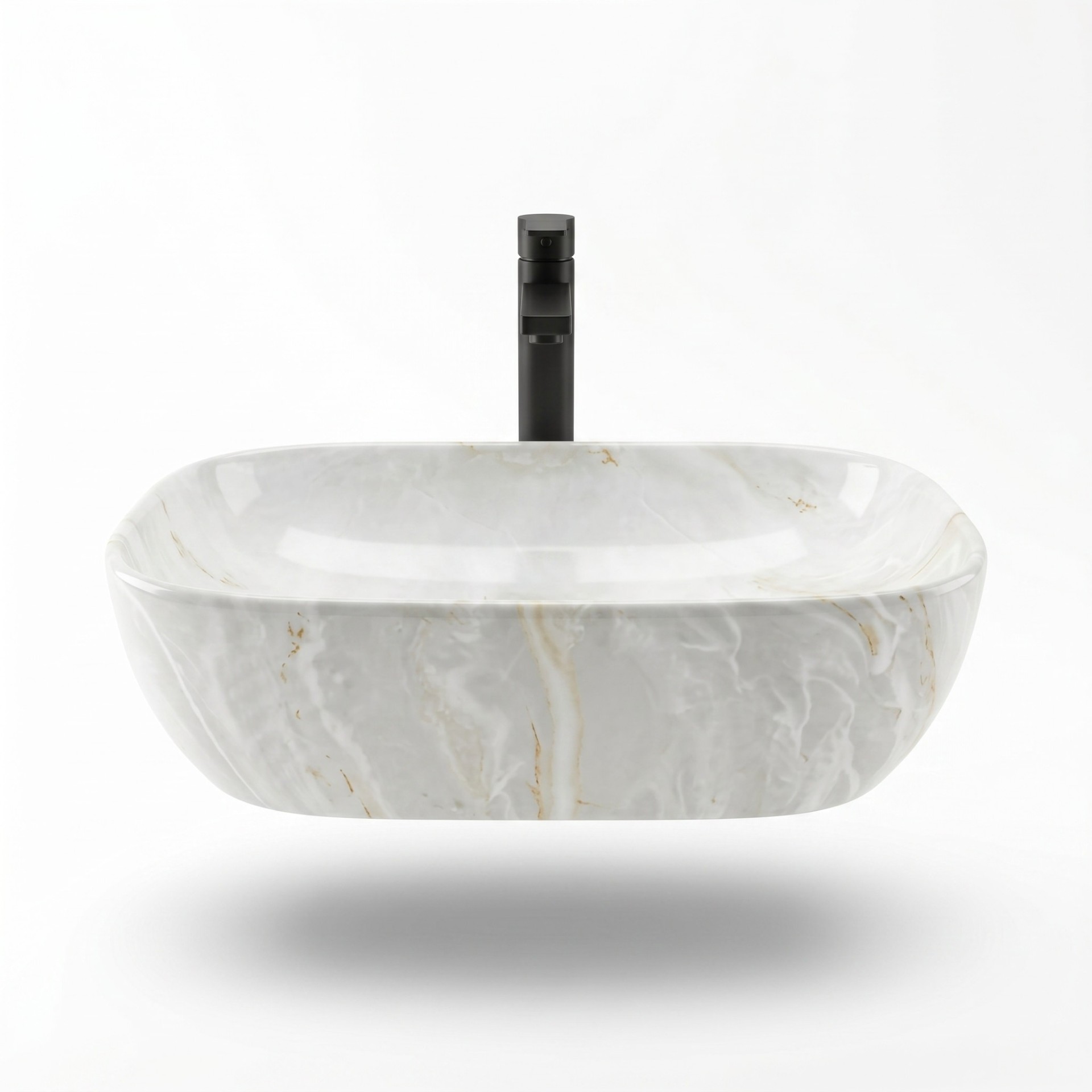 Saiph Pearl Grey Marble Table Top Wash Basin thumbnail 3